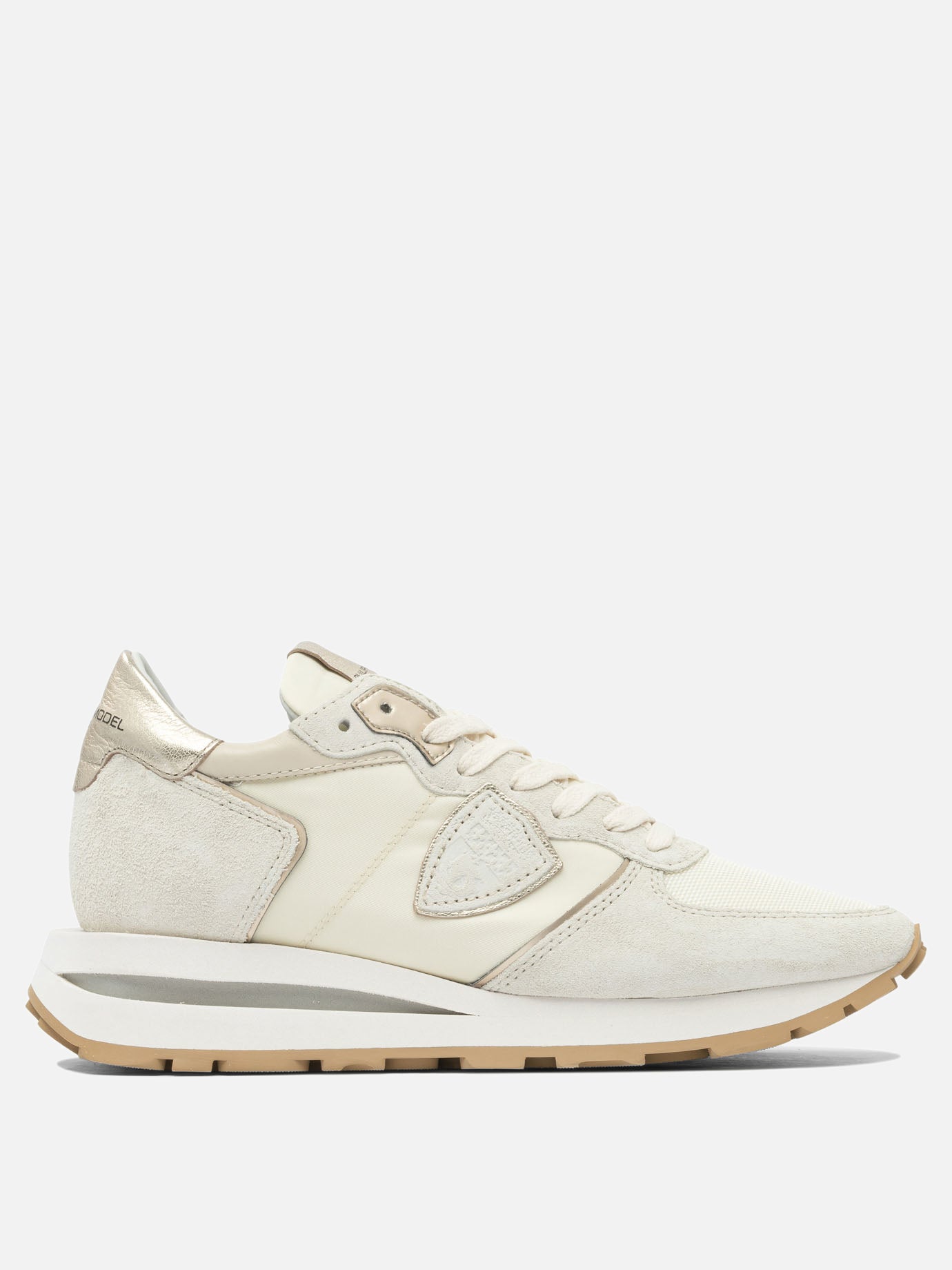 Low top sneakers 70% leather 30% polyester - 100% rubber  Beige - Philippe Model Paris Women | PDP | VIETTI Online Store | thumbnail