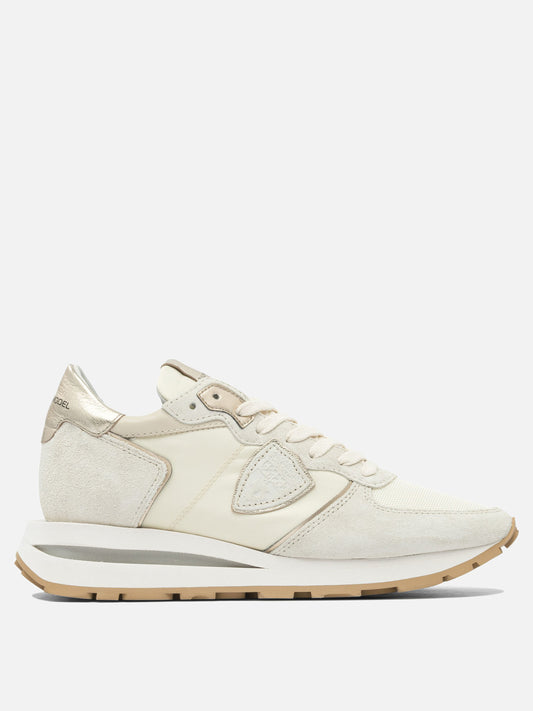 Low top sneakers 70% leather 30% polyester - 100% rubber  Beige - Philippe Model Paris Women | PLP | VIETTI Online Store 

