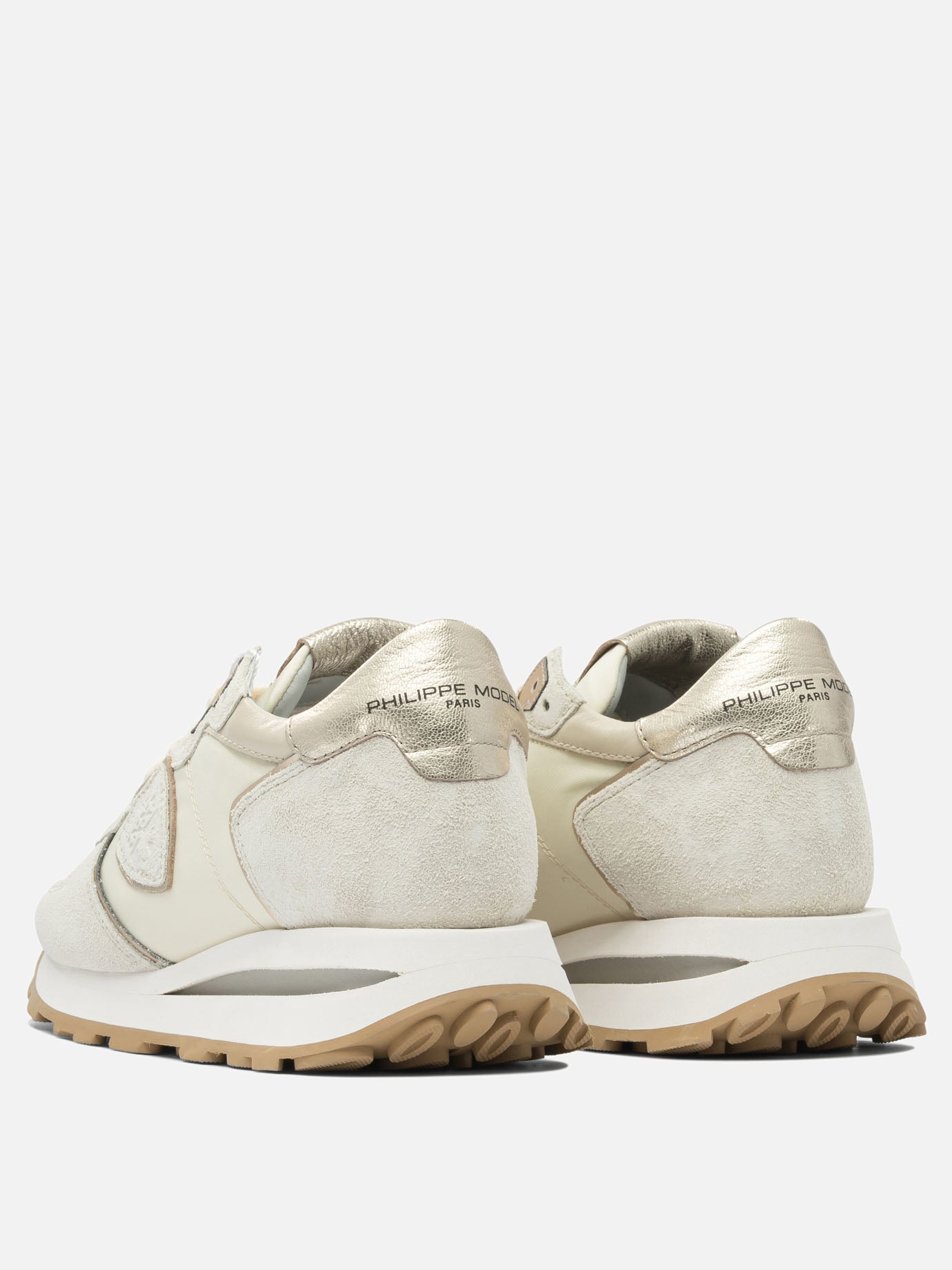 Low top sneakers 70% leather 30% polyester - 100% rubber  Beige - Philippe Model Paris Women | PDP | VIETTI Online Store | Zoom-Modal_4
