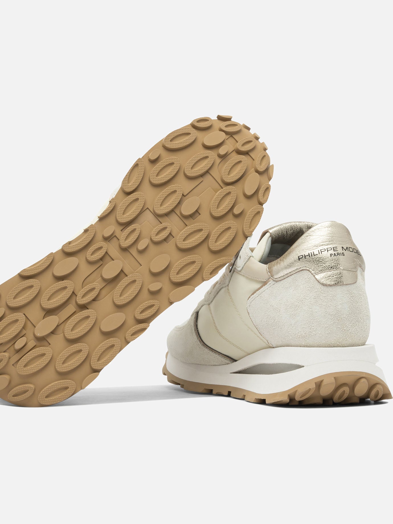Low top sneakers 70% leather 30% polyester - 100% rubber  Beige - Philippe Model Paris Women | PDP | VIETTI Online Store | thumbnail_5