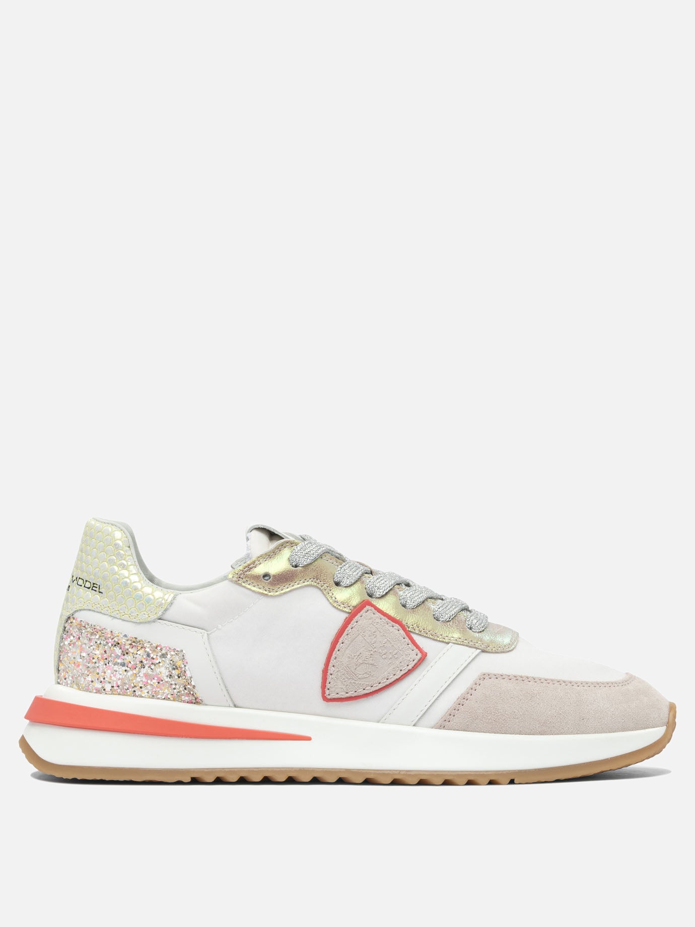 Low top sneakers 80% leather 20% polyamide - 100% rubber  Beige - Philippe Model Paris Women | PDP | VIETTI Online Store | thumbnail