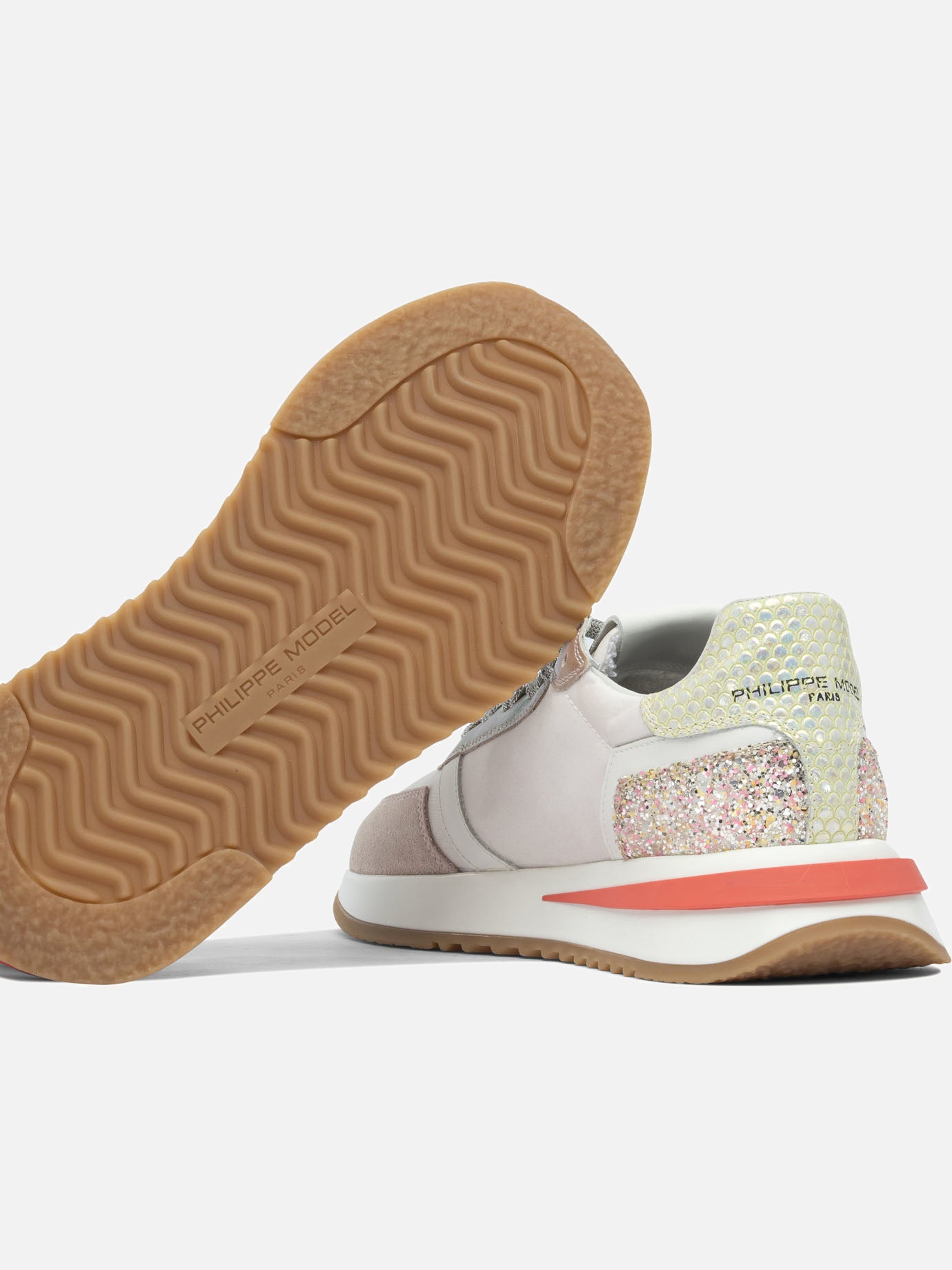 Low top sneakers 80% leather 20% polyamide - 100% rubber  Beige - Philippe Model Paris Women | PDP | VIETTI Online Store | thumbnail_5