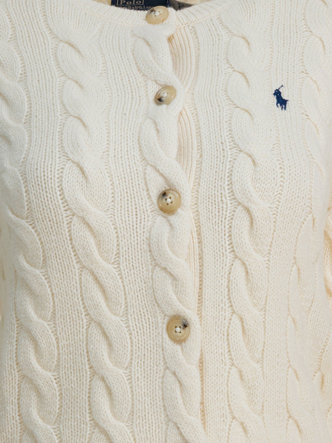 Cardigan Logo  Bianco - Polo Ralph Lauren Donna | PDP | VIETTI Online Store | thumbnail_3