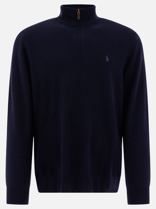 Half zip sweaters Logo  Blue - Polo Ralph Lauren Men | PLP | VIETTI Online Store 
