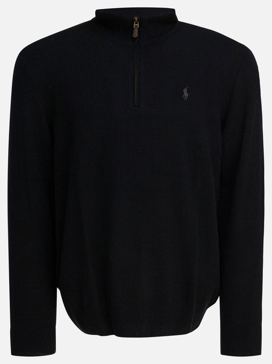 Maglioni con zip Logo  Nero - Polo Ralph Lauren Uomo | VIETTI Online Store 
