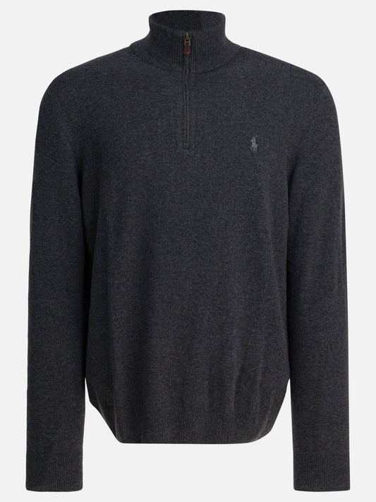 Maglioni con mezza zip Logo  Grigio - Polo Ralph Lauren Uomo | PLP | VIETTI Online Store 
