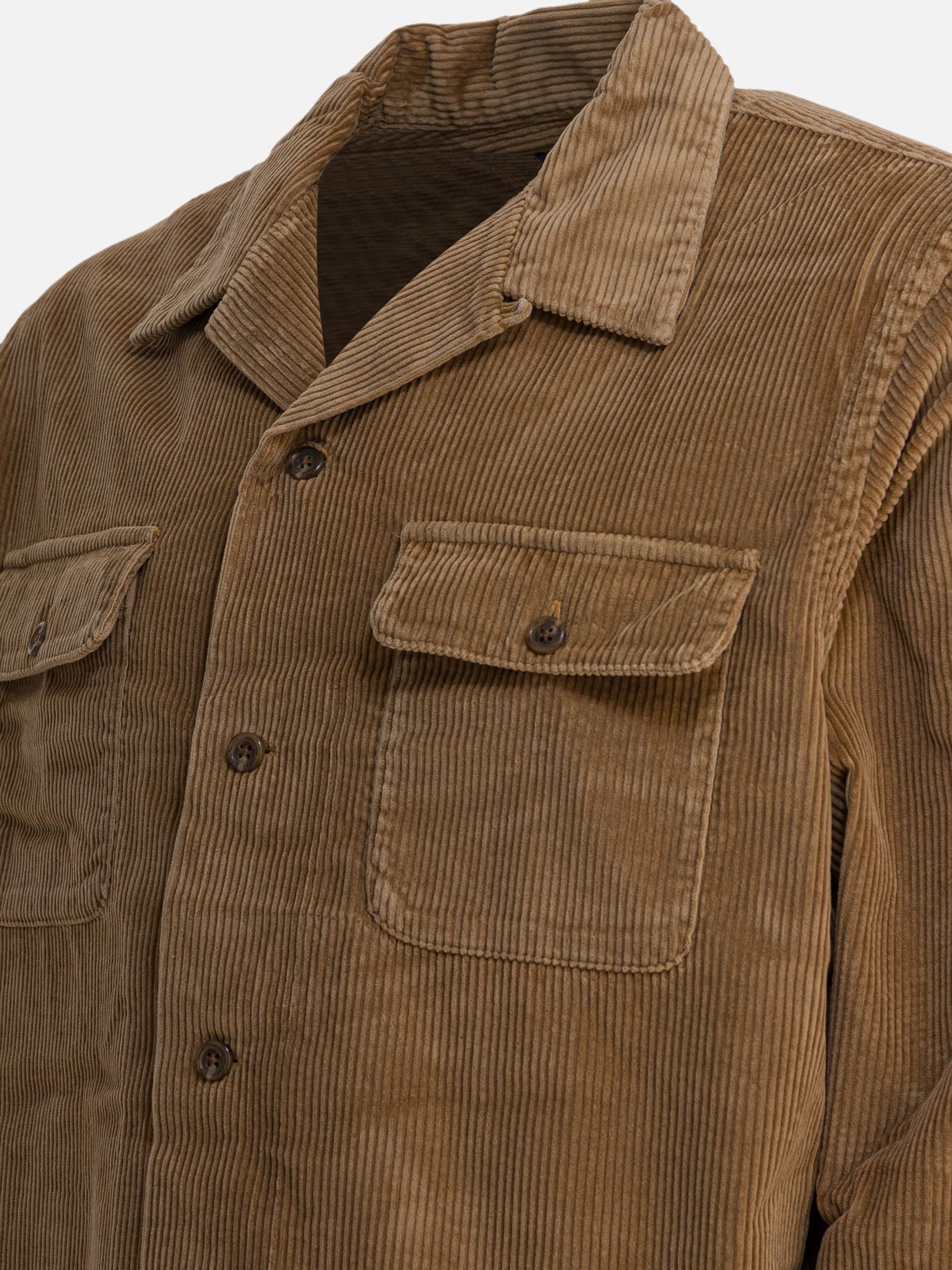 Giacche overshirt Solid colour  Marrone - Polo Ralph Lauren Uomo | PDP | VIETTI Online Store | thumbnail_4