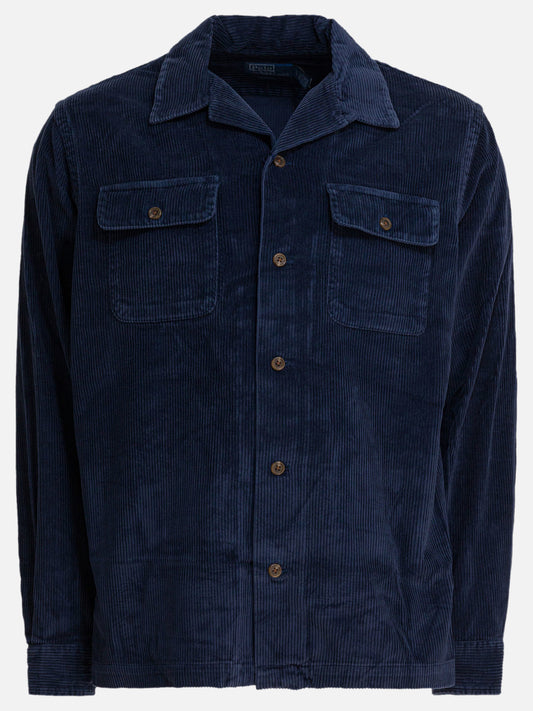 Giacche overshirt Solid colour  Blu - Polo Ralph Lauren Uomo | PDP | VIETTI Online Store 
