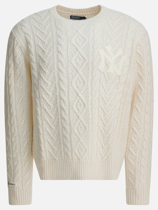 Maglioni girocollo Textured knit  Bianco - Polo Ralph Lauren Uomo | PDP | VIETTI Online Store 
