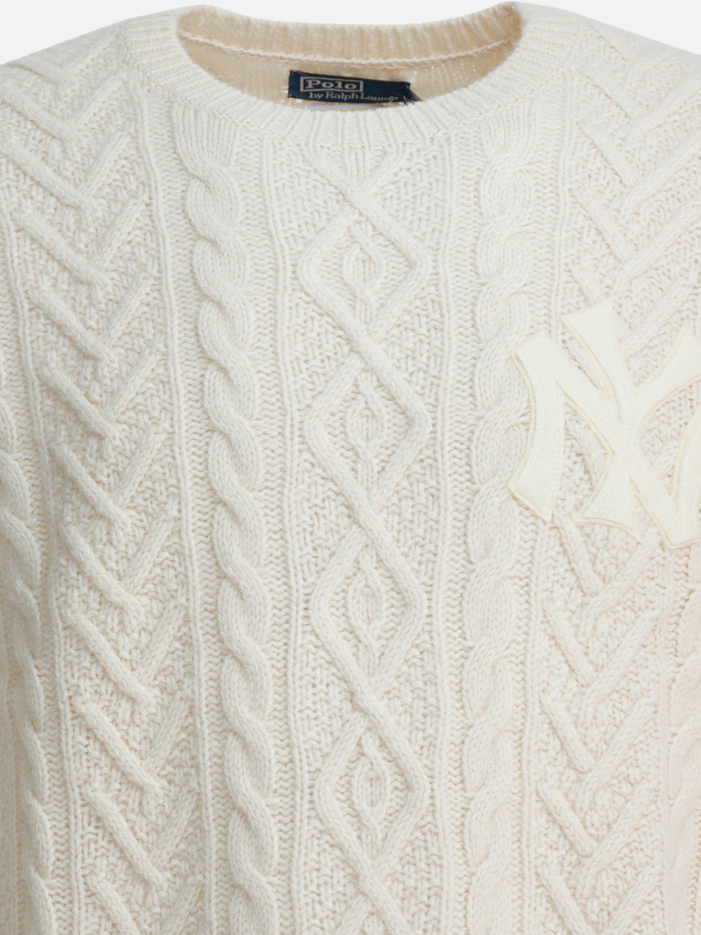 Maglioni girocollo Textured knit  Bianco - Polo Ralph Lauren Uomo | PDP | VIETTI Online Store | thumbnail_3