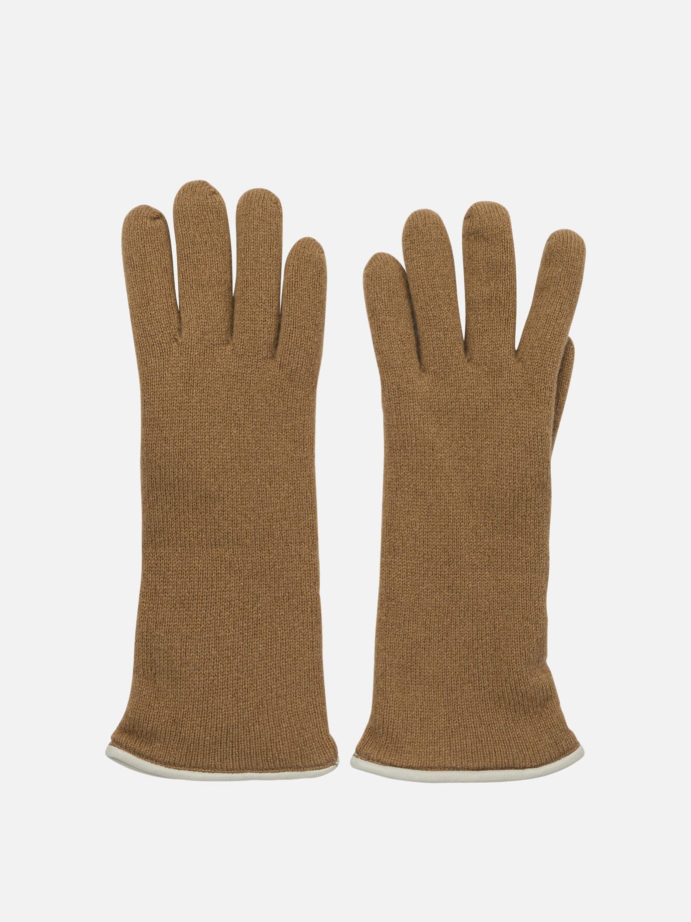 Casual gloves 100% cashmere  Brown - Restelli Women | PDP | VIETTI Online Store | Zoom-Modal
