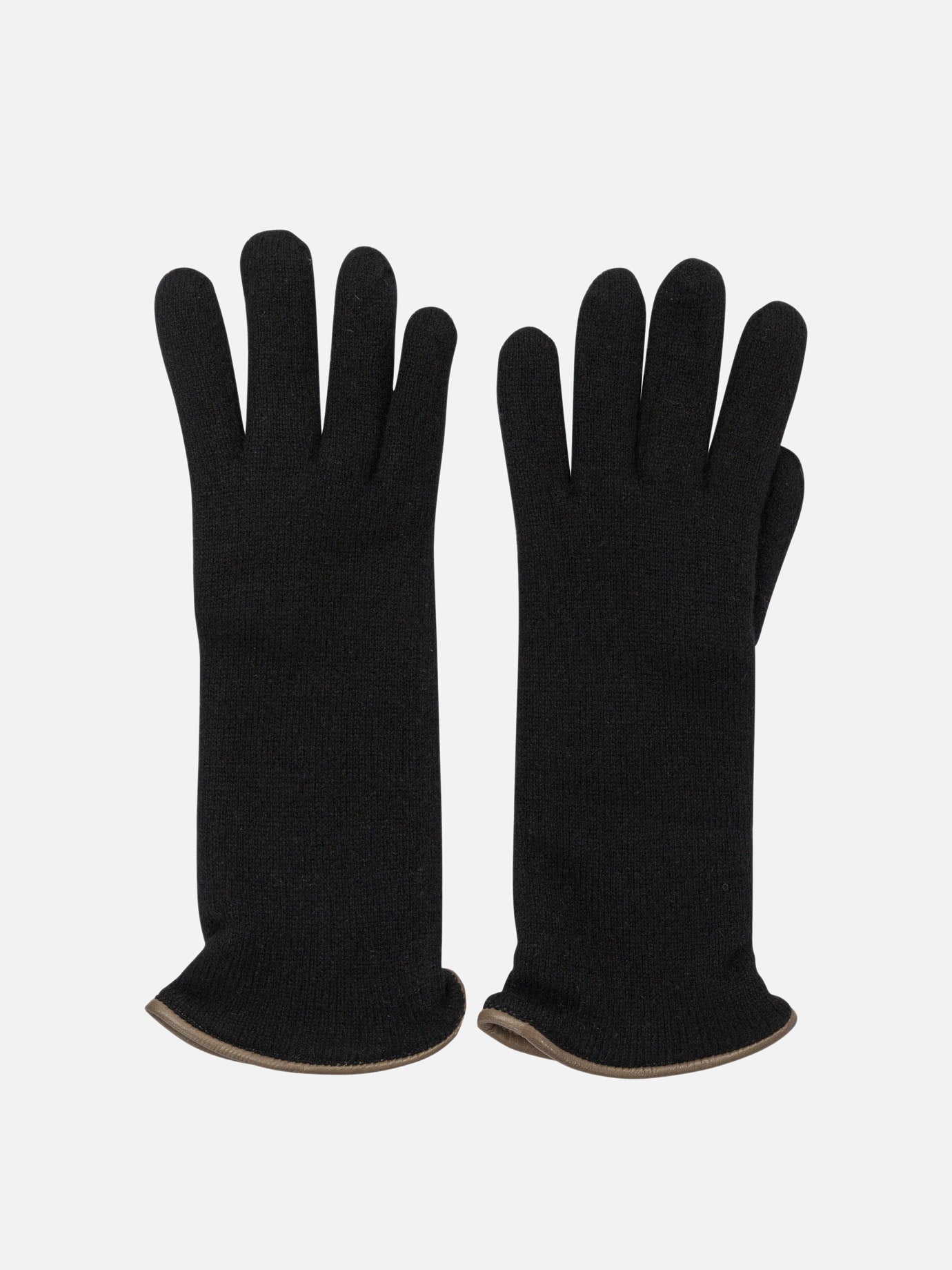 Guanti casual 100% cashmere  Nero - Restelli Donna | PDP | VIETTI Online Store | Zoom-Modal
