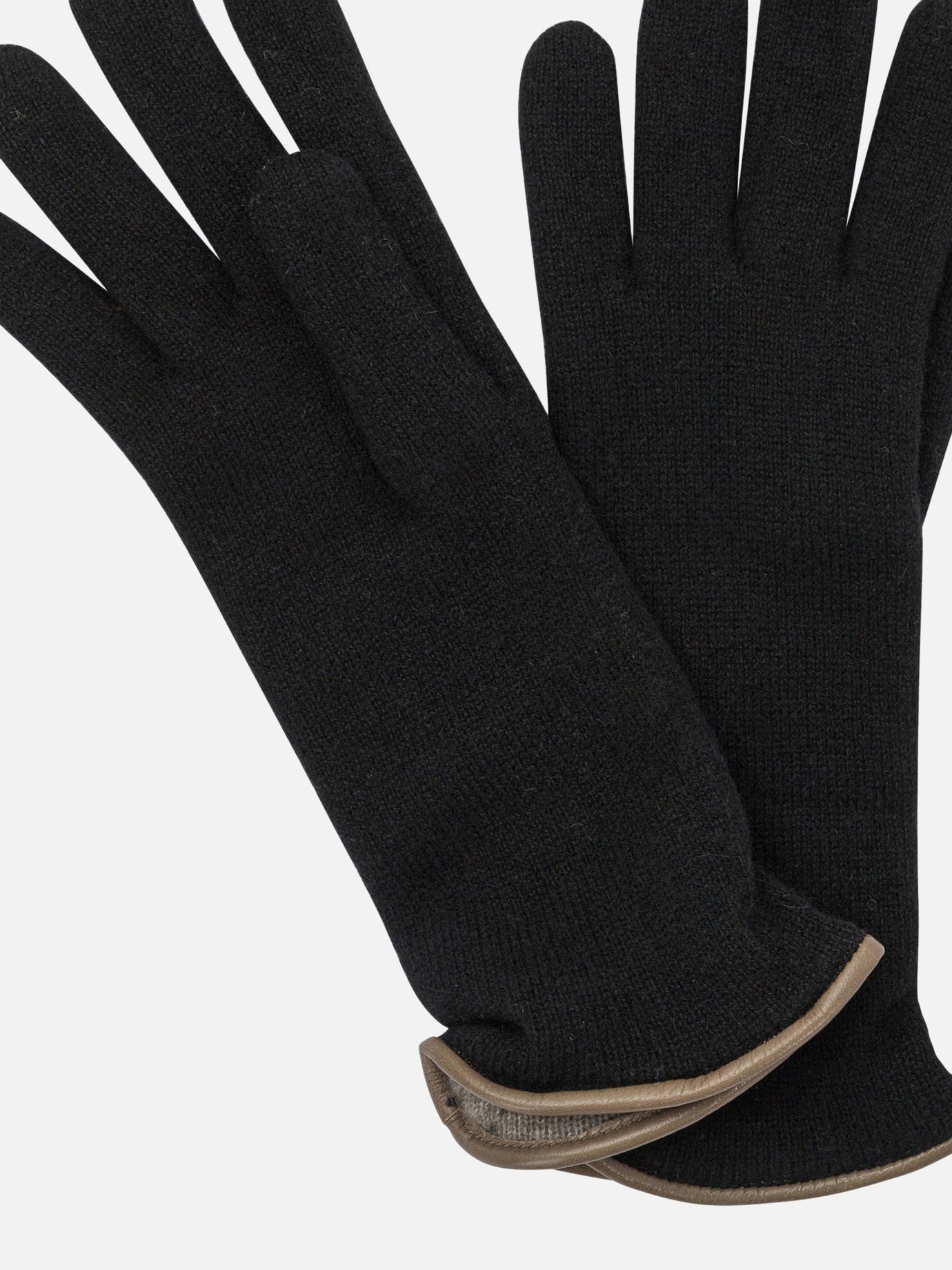 Guanti casual 100% cashmere  Nero - Restelli Donna | PDP | VIETTI Online Store | thumbnail_2