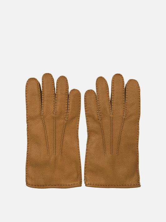 Casual gloves 100% leather  Brown - Restelli Men | PLP | VIETTI Online Store 
