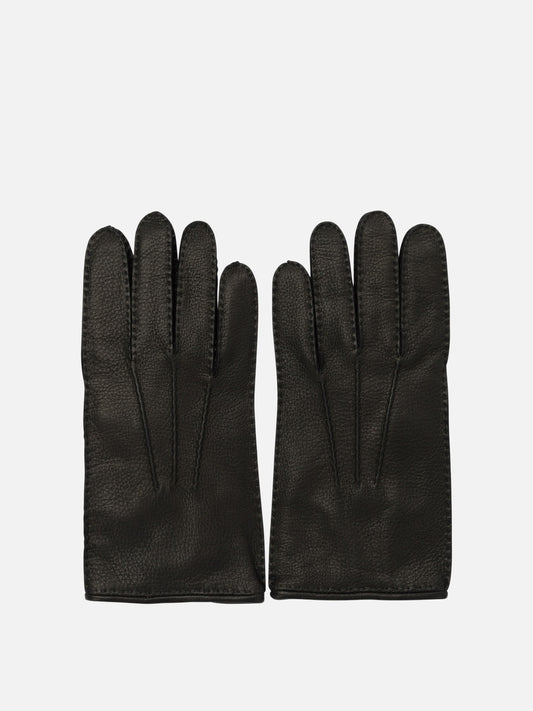 Casual gloves 100% leather  Black - Restelli Men | PLP | VIETTI Online Store 

