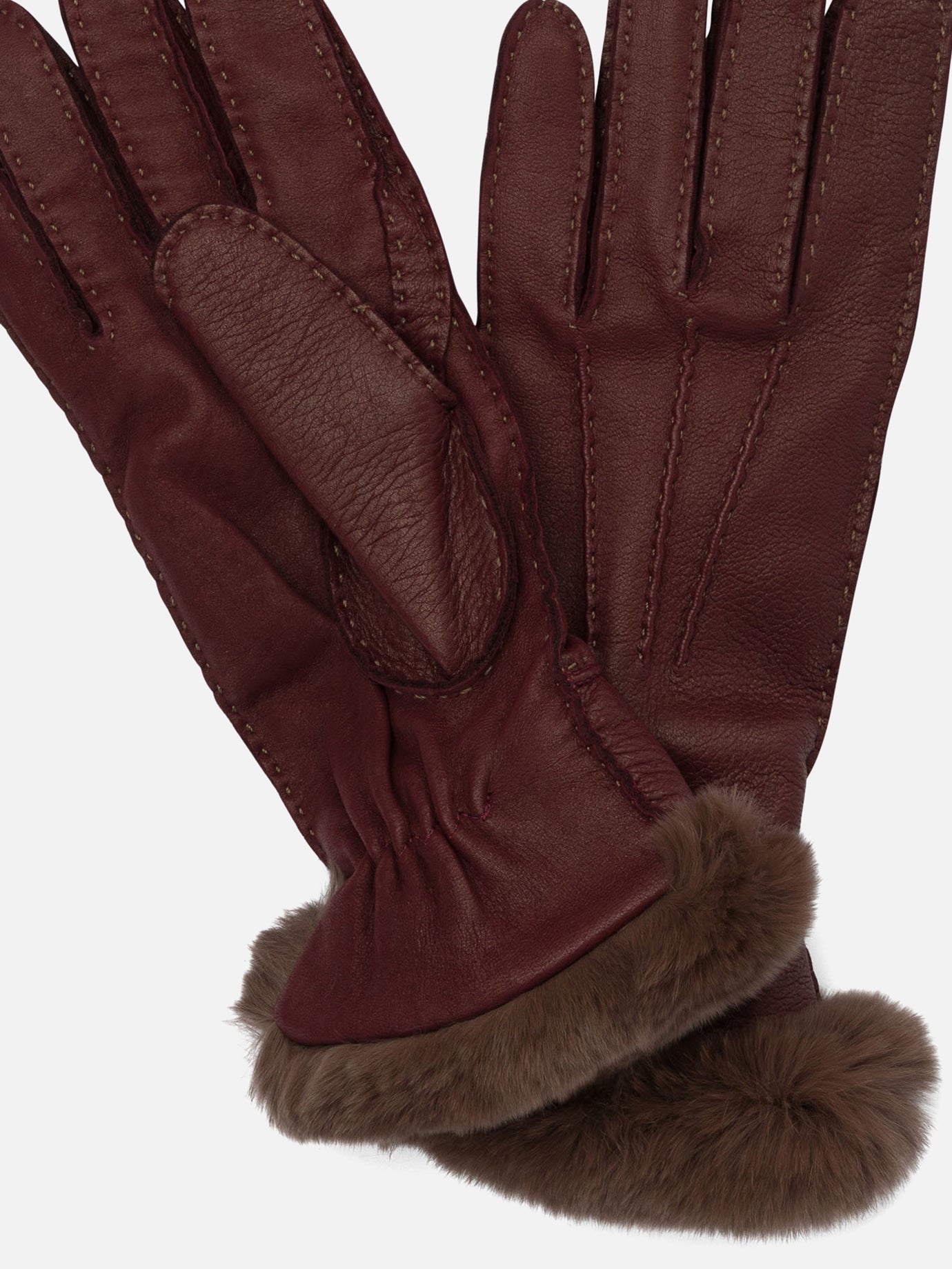 Guanti casual 100% leather  Bordeaux - Restelli Donna | PDP | VIETTI Online Store | Zoom-Modal_2
