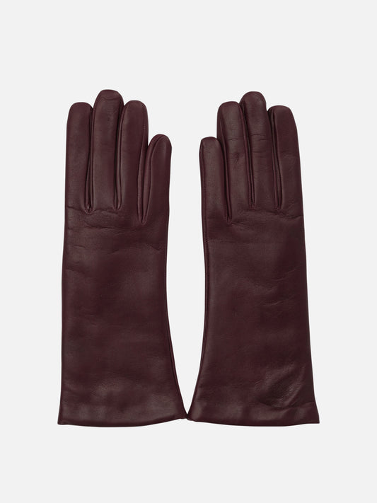 Casual gloves 100% leather - Lining: 100% cashmere  Bordeaux - Restelli Women | PDP | VIETTI Online Store 
