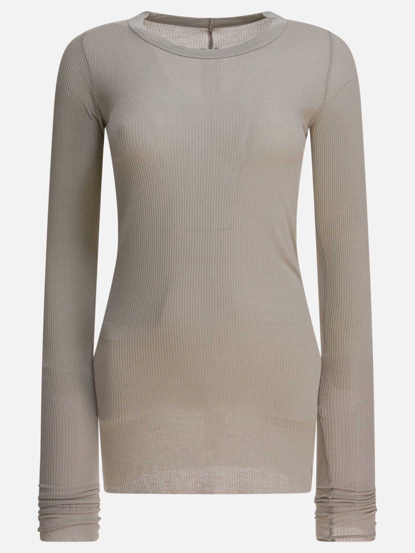 T-shirt girocollo Solid colour  Grigio - Rick Owens Donna | PDP | VIETTI Online Store | thumbnail