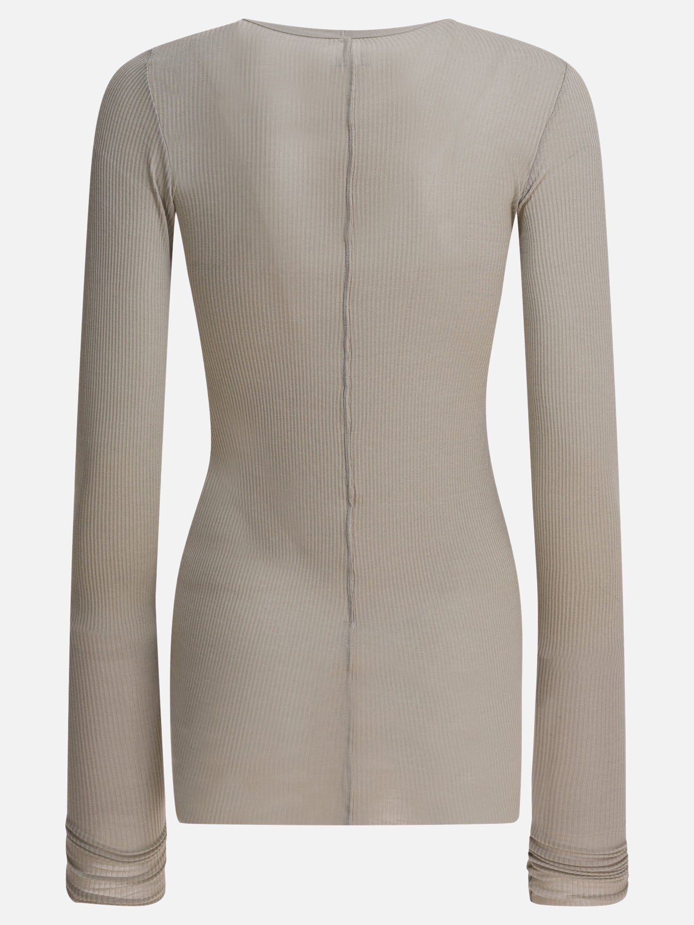 T-shirt girocollo Solid colour  Grigio - Rick Owens Donna | PDP | VIETTI Online Store | thumbnail_2