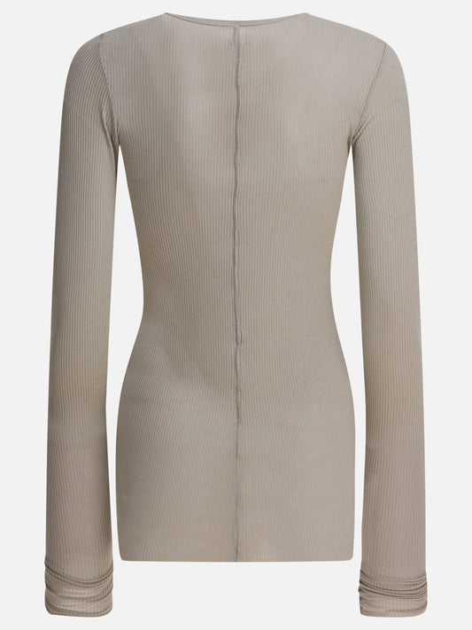 Crewneck t-shirts Solid colour  Grey - Rick Owens Women | PDP | VIETTI Online Store | 2
