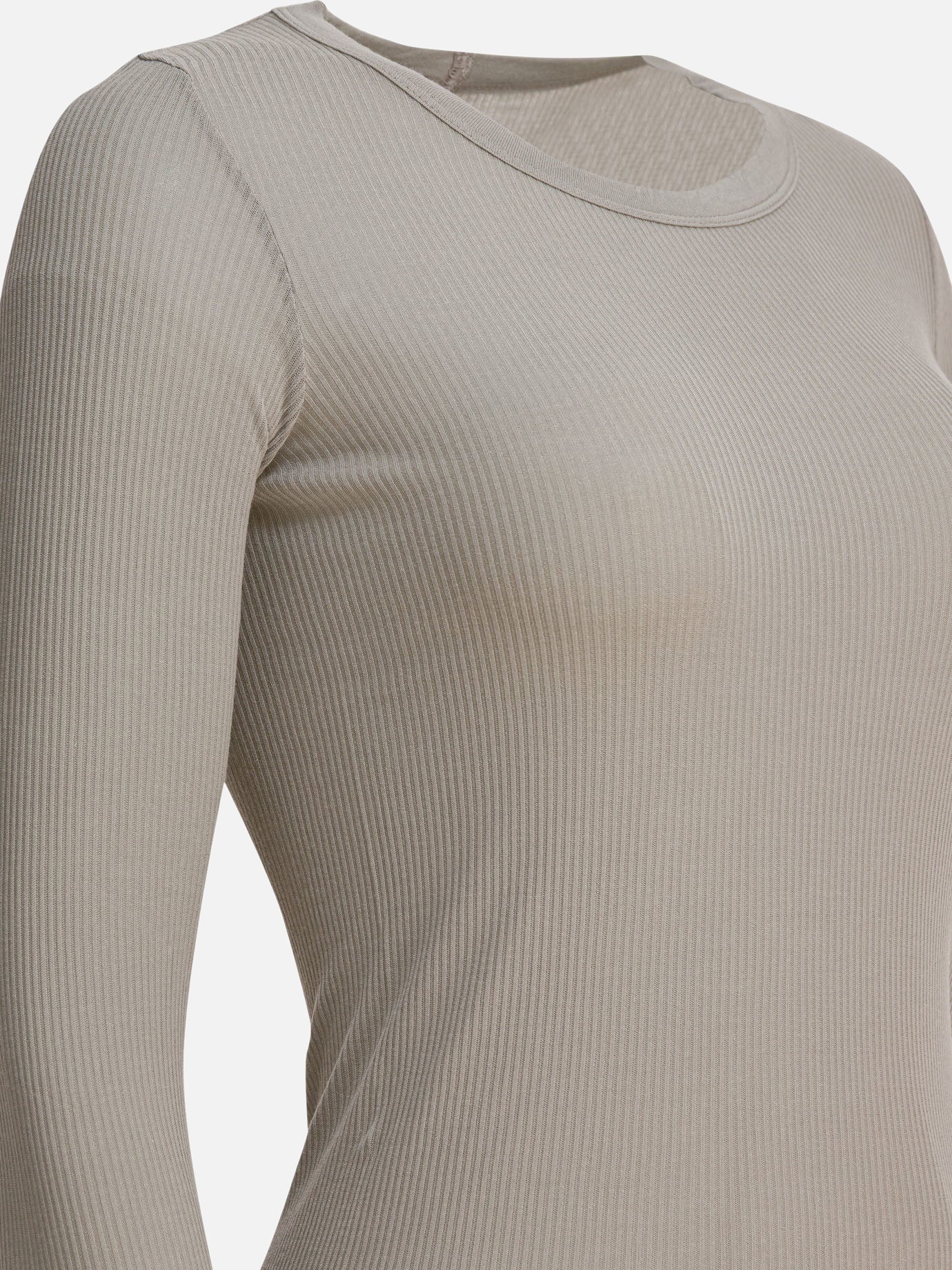 T-shirt girocollo Solid colour  Grigio - Rick Owens Donna | PDP | VIETTI Online Store | thumbnail_4