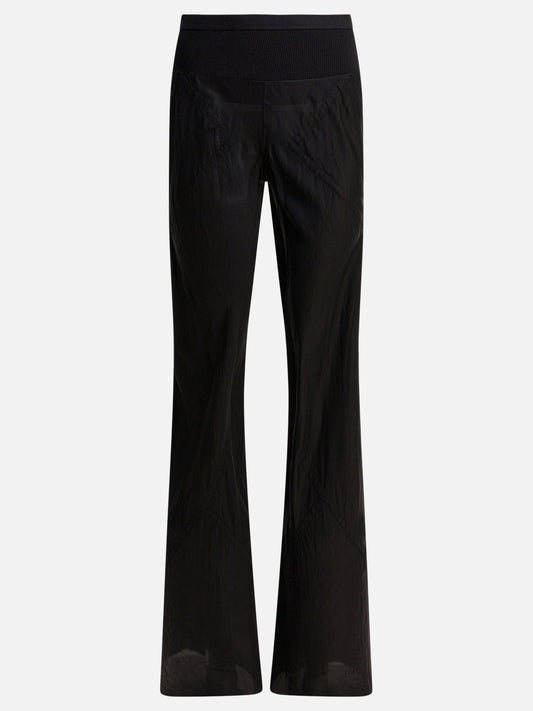 Pantaloni casual Solid colour  Nero - Rick Owens Donna | PDP | VIETTI Online Store 
