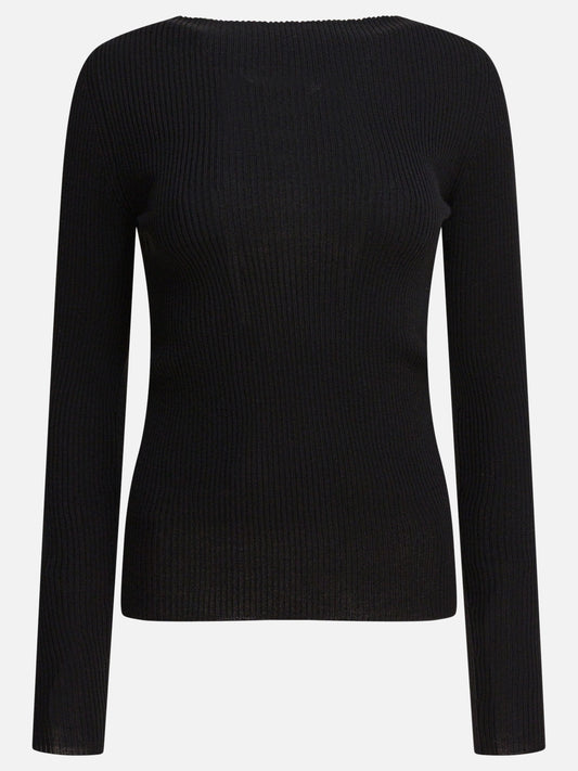 Boat neck sweaters Solid colour  Black - Rick Owens Women | PDP | VIETTI Online Store 
