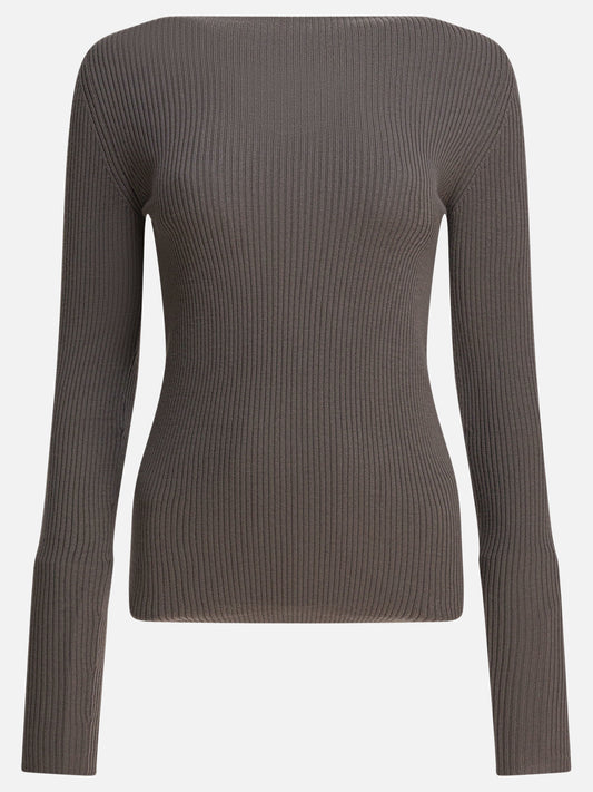 Boat neck sweaters Solid colour  Grey - Rick Owens Women | PDP | VIETTI Online Store 
