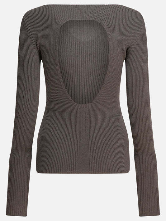 Boat neck sweaters Solid colour  Grey - Rick Owens Women | PDP | VIETTI Online Store | 2
