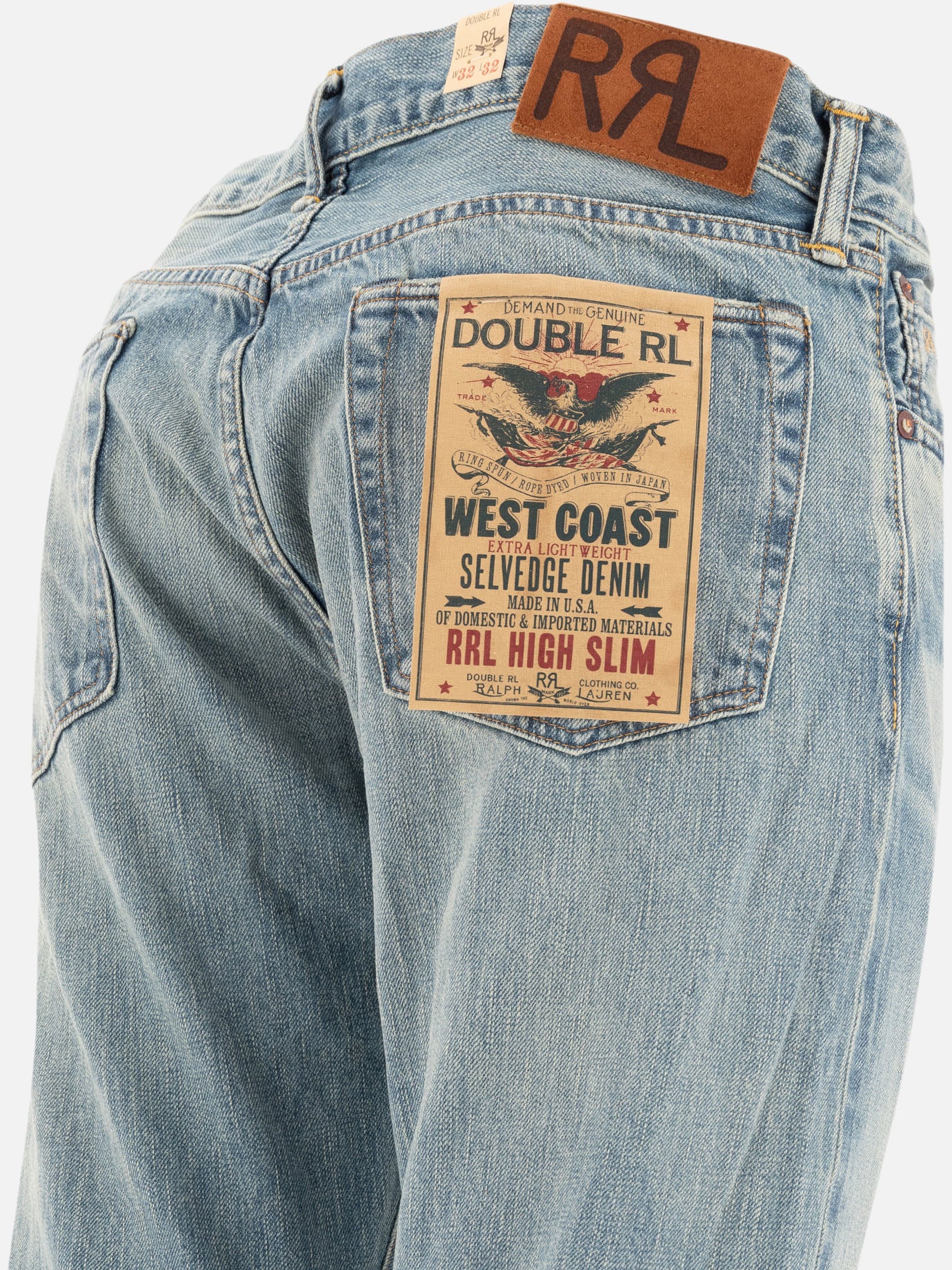 Straight-leg jeans Solid colour  Light blue - RRL by Ralph Lauren Men | PDP | VIETTI Online Store | Zoom-Modal_4
