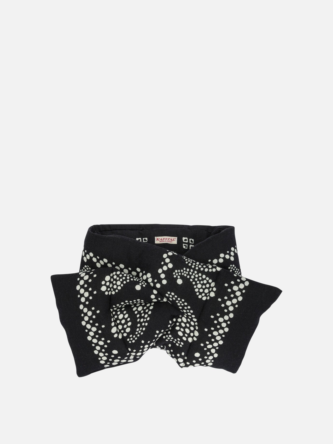 Classic scarves 70% rayon 30% cotton  Black - KAPITAL Men | PDP | VIETTI Online Store | thumbnail