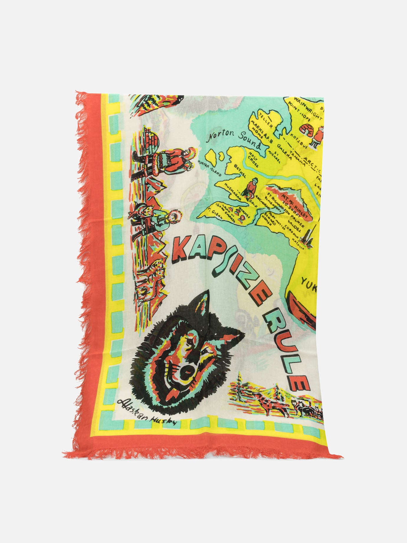 Silk scarves 100% rayon  Beige - KAPITAL Men | PDP | VIETTI Online Store | thumbnail