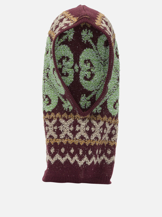 Balaclava 100% wool  Bordeaux - KAPITAL Men | PLP | VIETTI Online Store 
