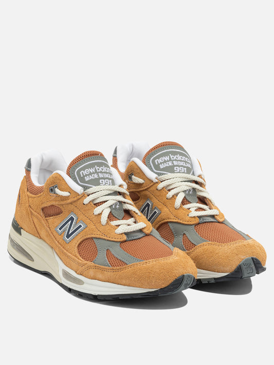 Low top sneakers 100% suede - 100% rubber  Orange - New Balance Men | PDP | VIETTI Online Store | 2
