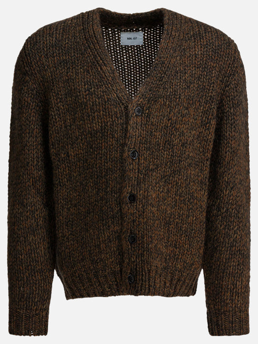 Cardigan Mélange  Marrone - NN.07 Uomo | PLP | VIETTI Online Store 
