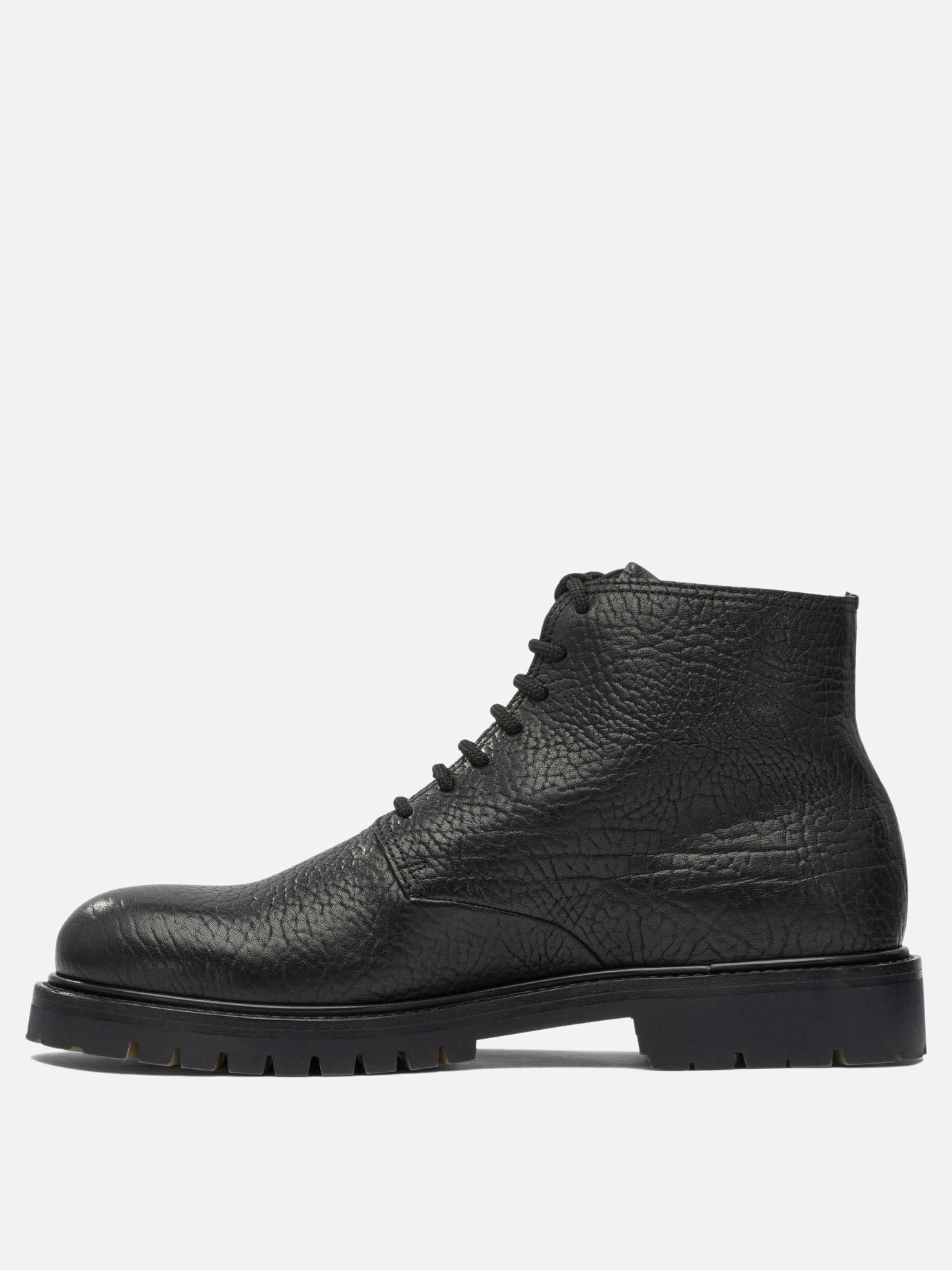 Lace-up boots 100% leather - 100% rubber  Black - Officine Creative Men | PDP | VIETTI Online Store | Zoom-Modal_3
