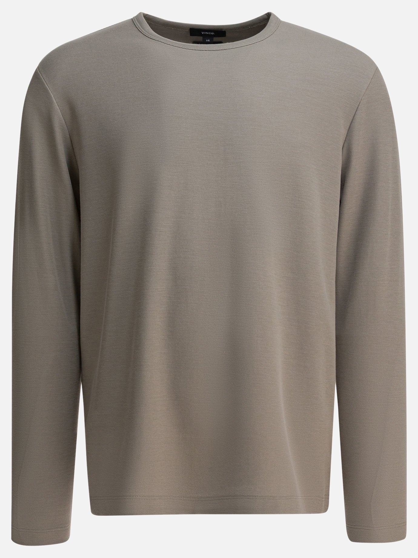 Crewneck t-shirts Solid colour  Beige - Vince Men | PDP | VIETTI Online Store | Zoom-Modal
