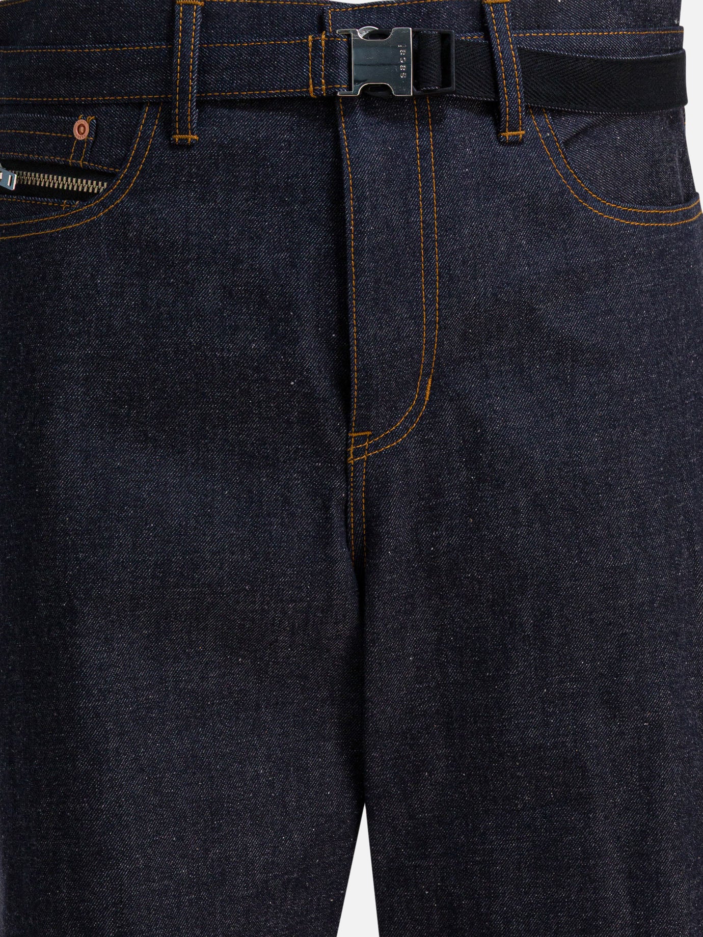 Jeans a gamba larga Denim  Blu - Sacai Uomo | PDP | VIETTI Online Store | Zoom-Modal_3
