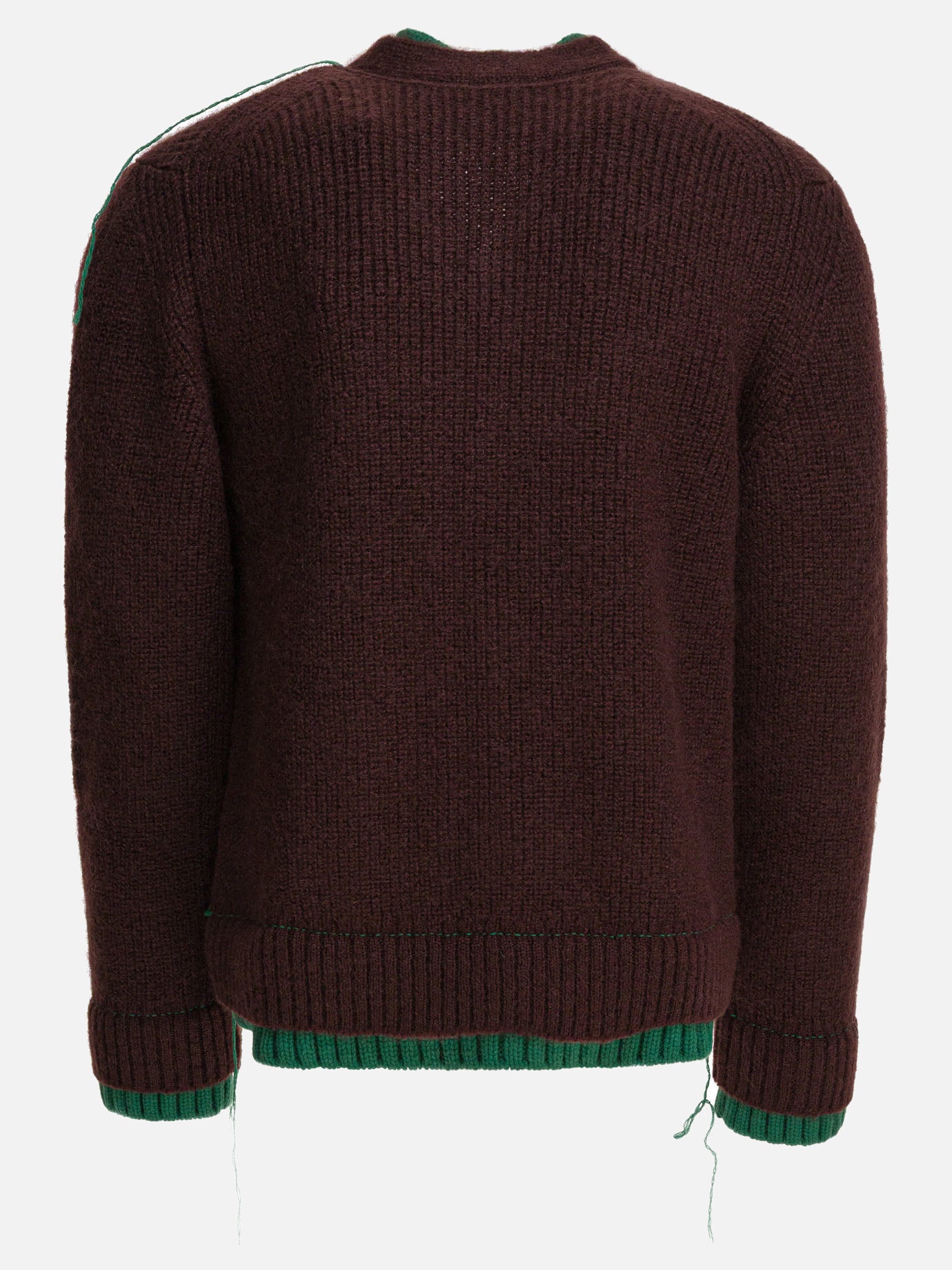 Sacai Wool blend cardigan 14870539_3 Brown thumbnail_2