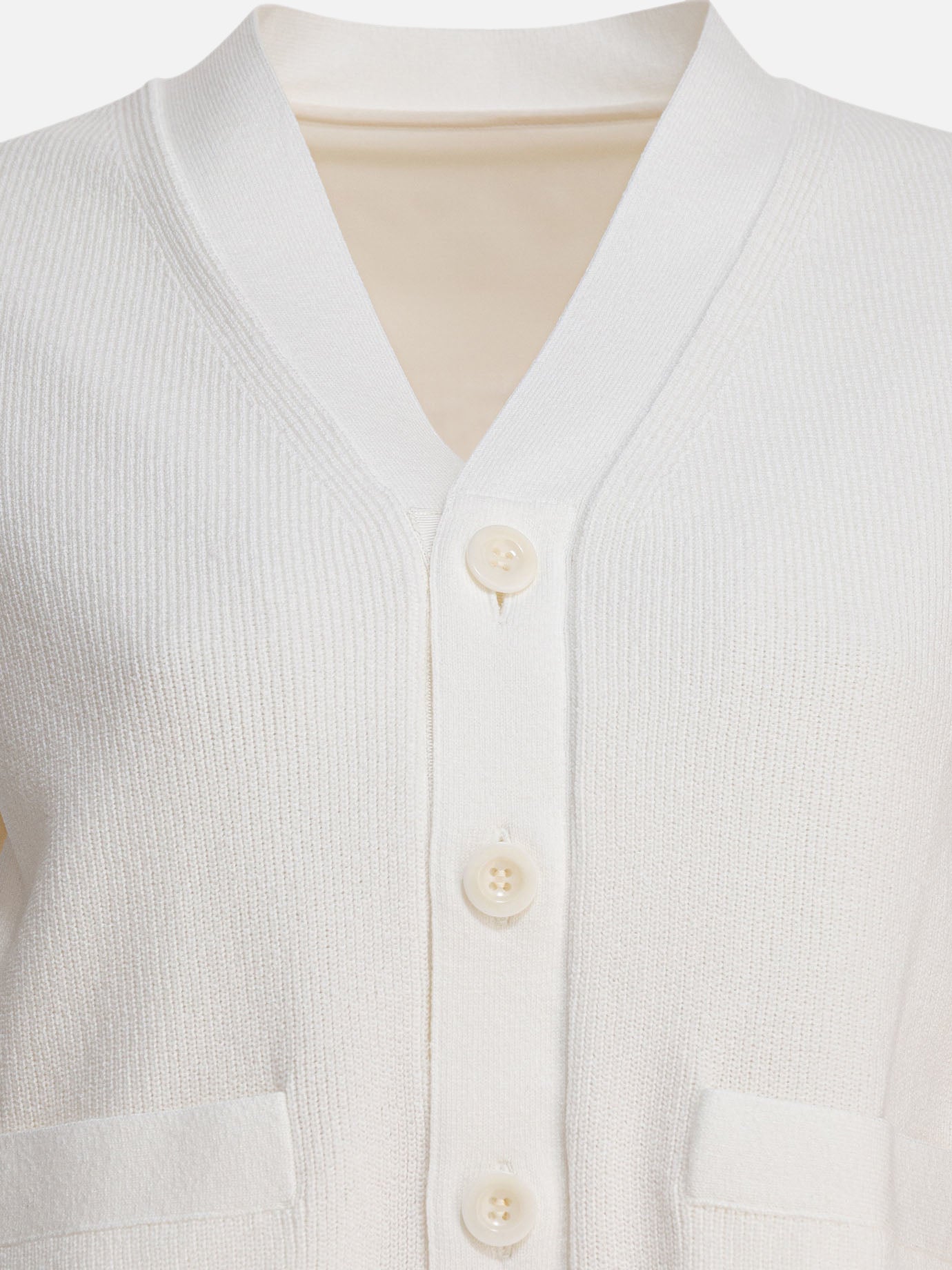 Cardigans Solid colour  White - Sacai Women | PDP | VIETTI Online Store | Zoom-Modal_3
