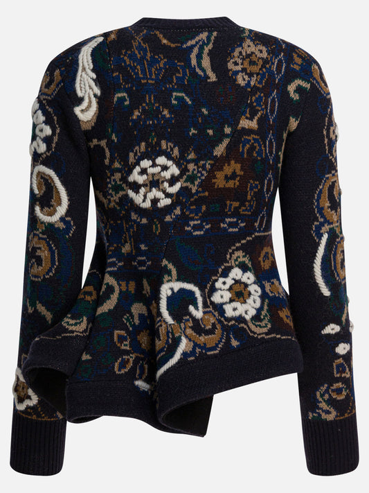 Maglioni girocollo Floral  Blu - Sacai Donna | PDP | VIETTI Online Store | 2
