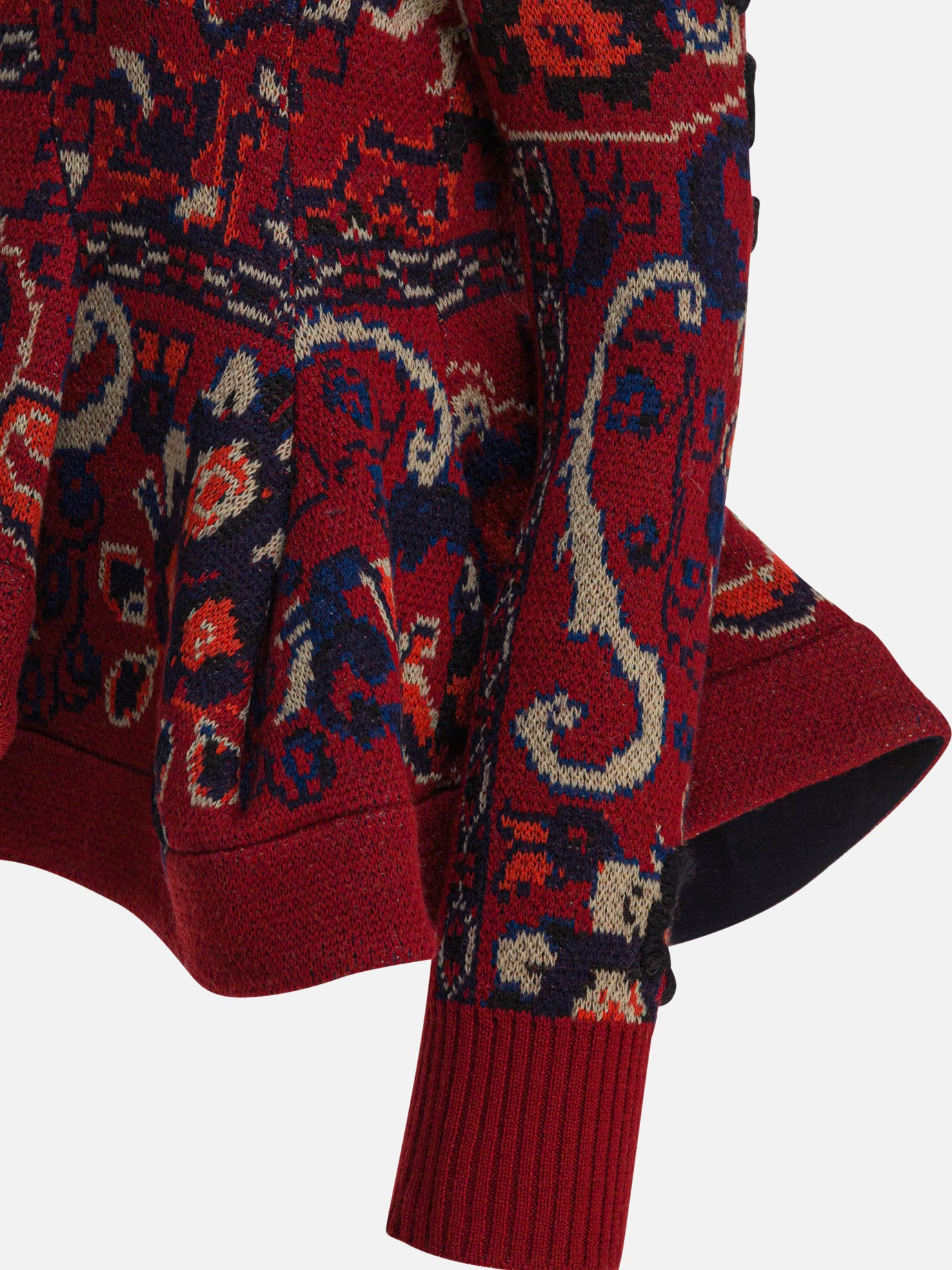 Maglioni girocollo Floral  Bordeaux - Sacai Donna | PDP | VIETTI Online Store | thumbnail_4