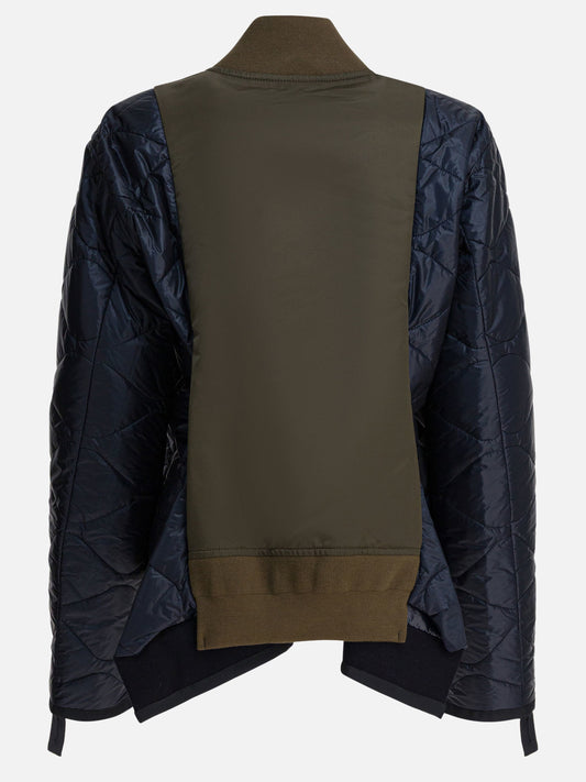 Bomber jackets Textured knit  Green - Sacai Women | PLP | VIETTI Online Store | 2
