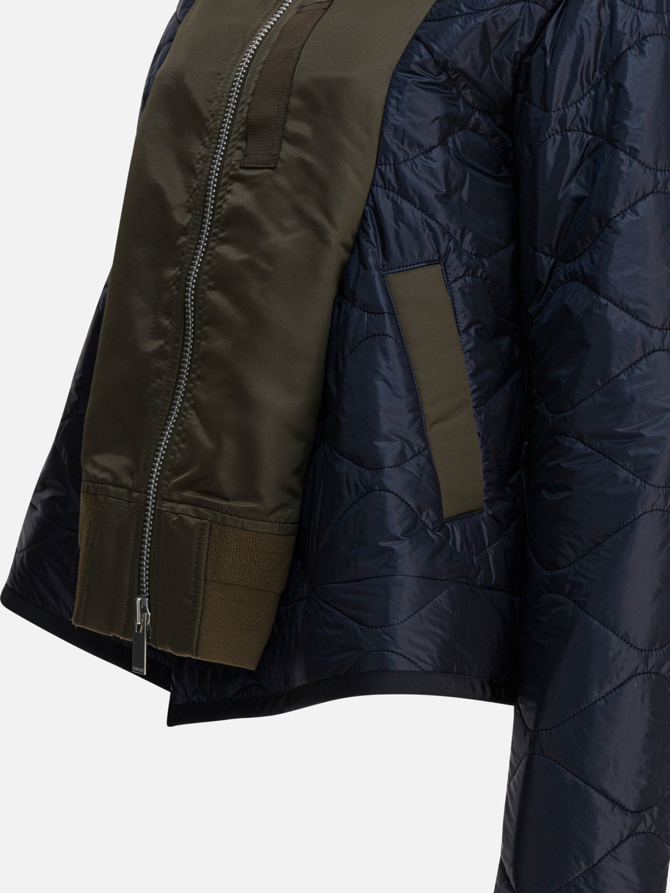 Bomber jackets Textured knit  Green - Sacai Women | PDP | VIETTI Online Store | Zoom-Modal_4
