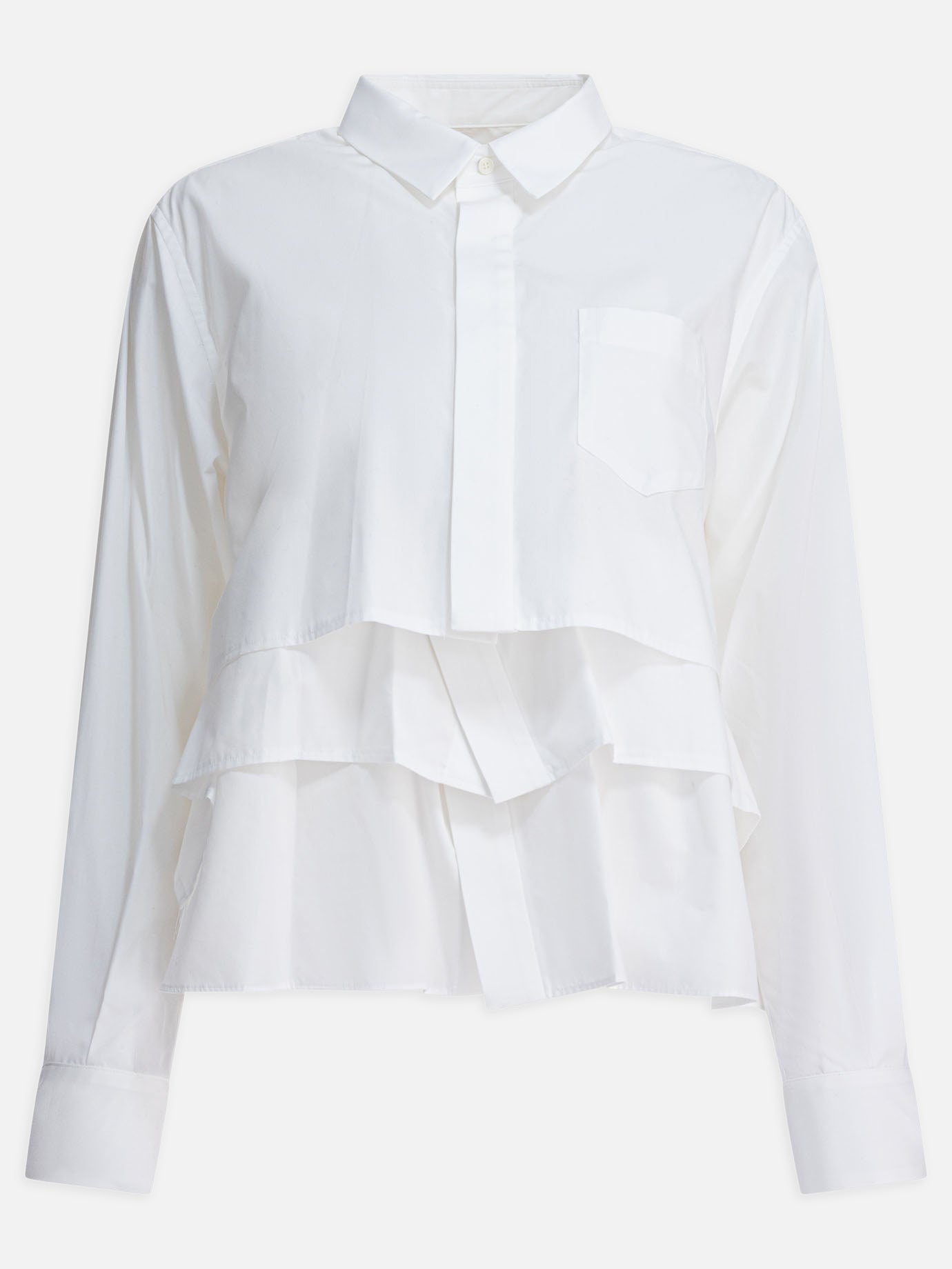 Casual shirts Solid colour  White - Sacai Women | PDP | VIETTI Online Store | Zoom-Modal
