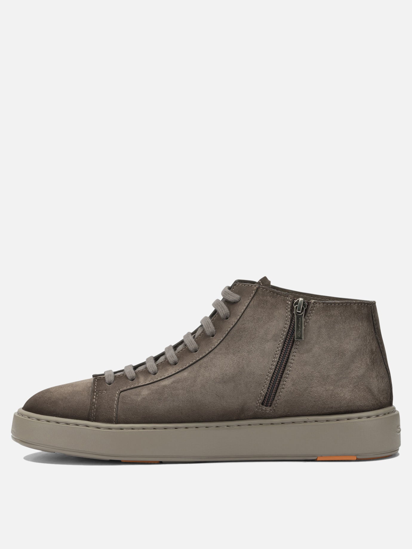 High top sneakers 100% suede - 100% rubber  Beige - Santoni Men | PDP | VIETTI Online Store | thumbnail_3