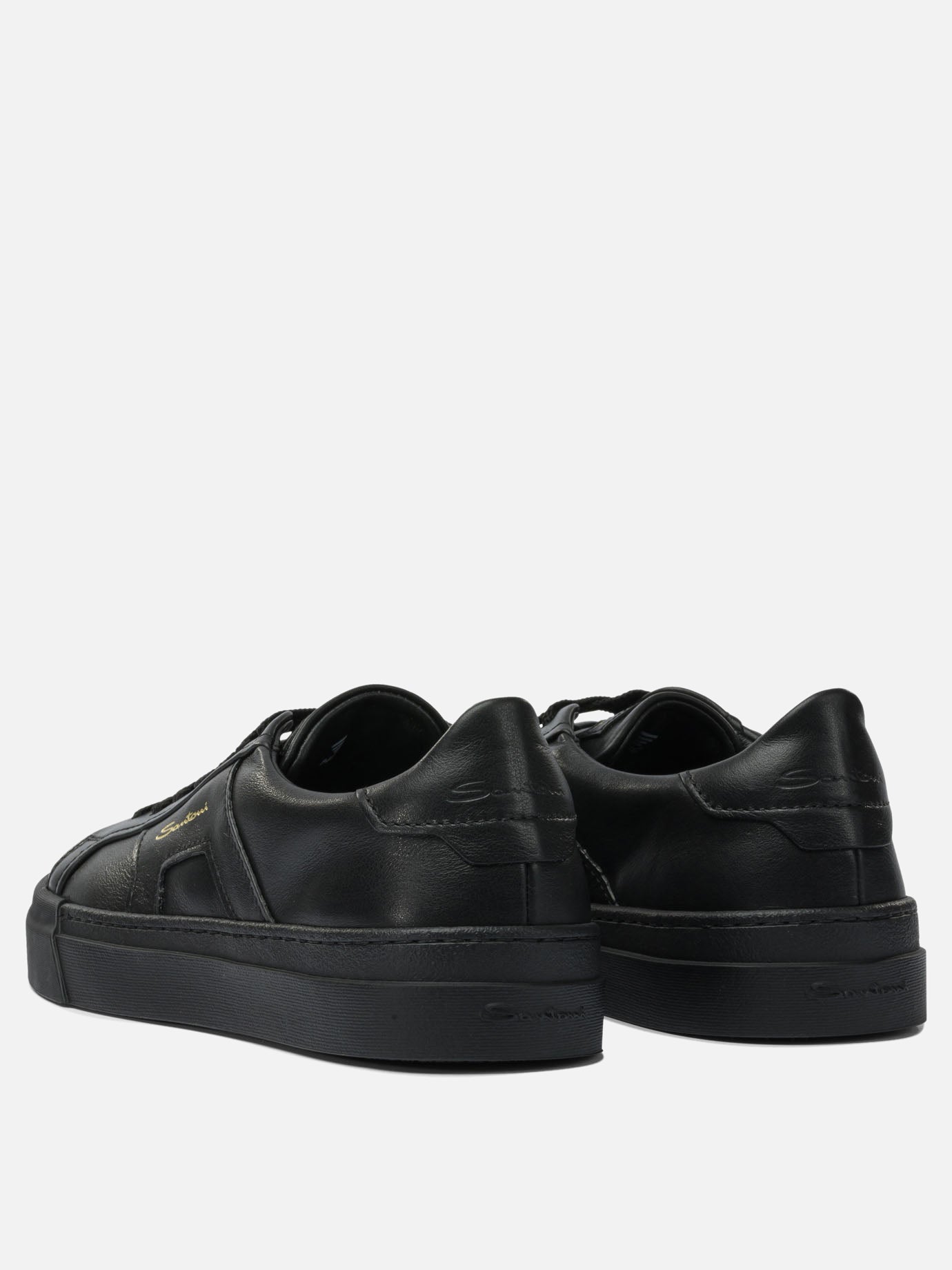 Sneaker basse 100% calf leather - 100% rubber  Nero - Santoni Uomo | PDP | VIETTI Online Store | Zoom-Modal_4
