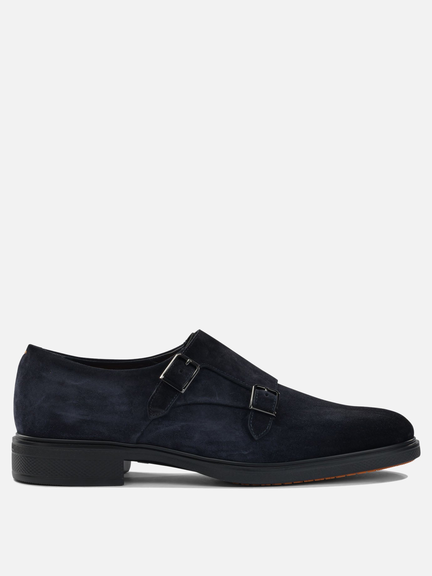 Loafers 100% suede - 100% rubber  Blue - Santoni Men | PDP | VIETTI Online Store | thumbnail