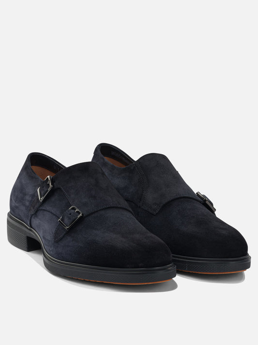 Mocassini 100% suede - 100% rubber  Blu - Santoni Uomo | VIETTI Online Store | 2
