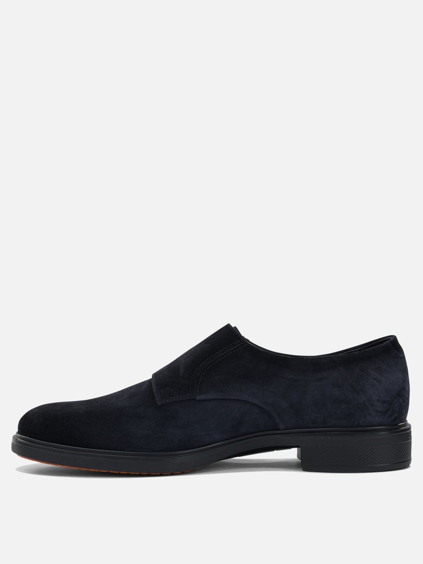 Loafers 100% suede - 100% rubber  Blue - Santoni Men | PDP | VIETTI Online Store | thumbnail_3